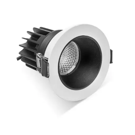 L 3000K White Gold 10W Downlight Recessed Mount IP 20 36°